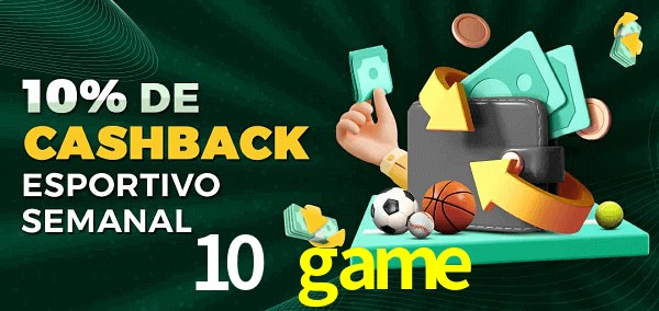 10% de bônus de cashback na 10 game